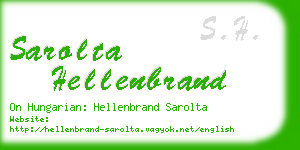 sarolta hellenbrand business card